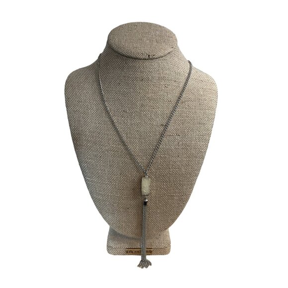 17" Drop Druzy Dangle Chain Fringe Lobster Claw Clasp Fashion Necklace - Picture 1 of 4